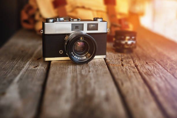 Vintage rangefinder film camera