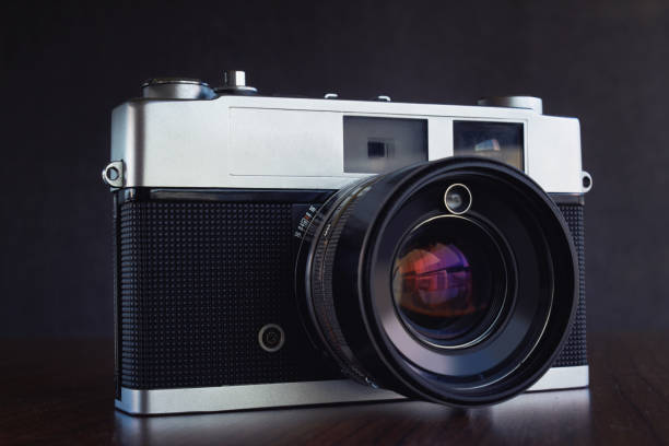 istock Vintage viewfinder film camera 1047505092