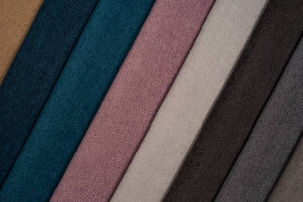 istock Color samples of the upholstery fabric in the assortment. Abstract background, empty template. 1047509530