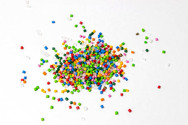 istock Plastic granules. Polymer pellets. Polymeric dye. Colorant pellets. 1047510470