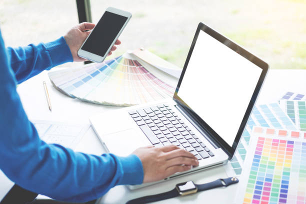 istock Cropped Hands Of Businesswoman Using Technologies In Office 1047515022