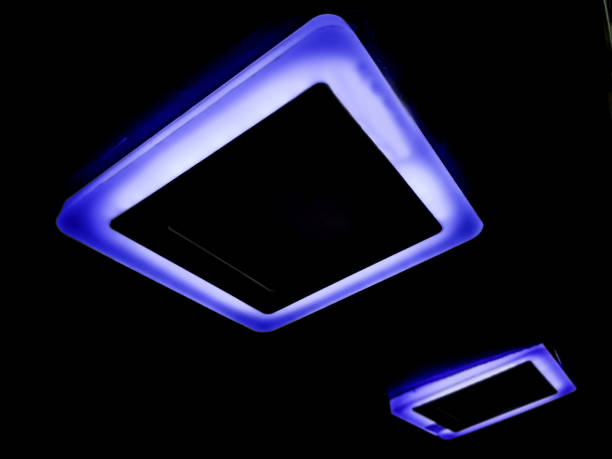 istock Purple Square Neon Lamp 1047528238
