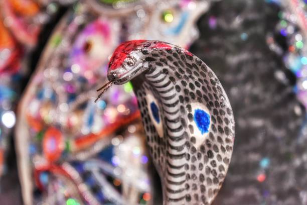 it is a clay model of snake, it is a vahana of god in hindu culture