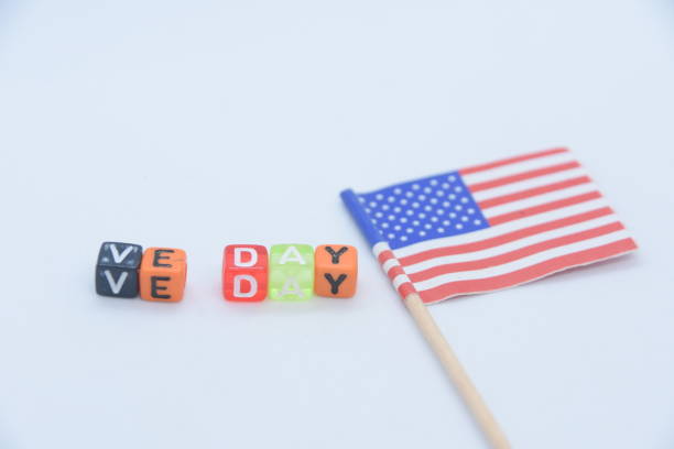 istock Word VE DAY made of letter cubes 1047543788