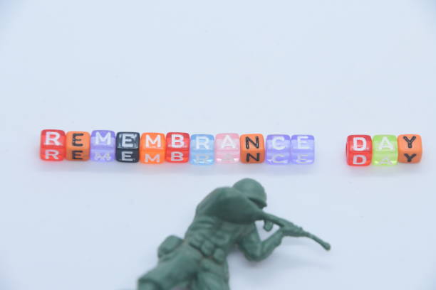 Word REMEMBRANCE DAY made of letter cubes