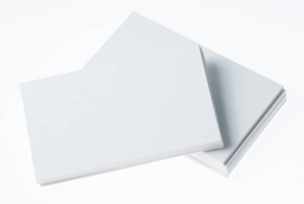 istock Business card on white 1047565464