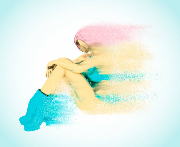 istock woman sitting on the floor 1047571180