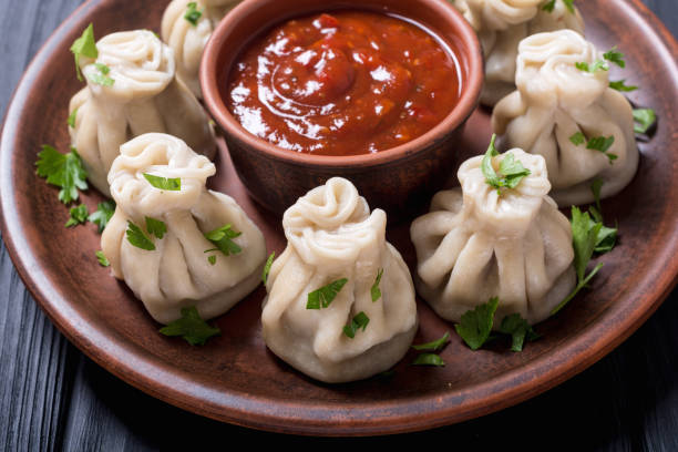 istock Georgian dumplings khinkali 1047573760