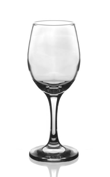 istock Empty wine glass isolated on a white background 1047577956