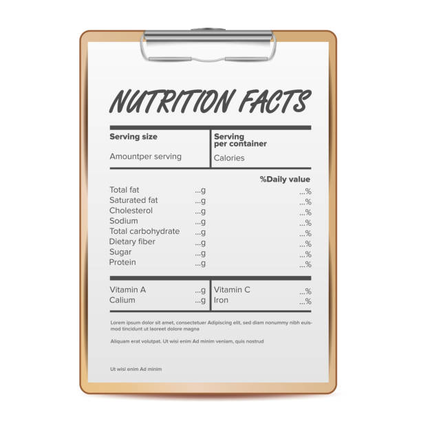 istock Nutrition Facts Vector. Blank, Template. Food Content. Fat Information. Protein Sport. Grams And Percent. Illustration 1047589830