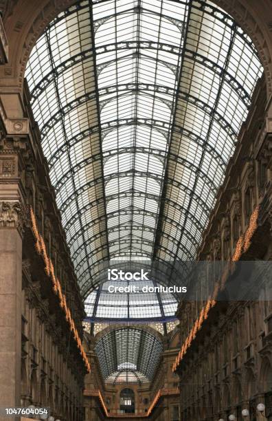 Galleria Vittorio Emanuele In Milan Stock Photo - Download Image Now - Ancient, Arcade, Arch - Architectural Feature