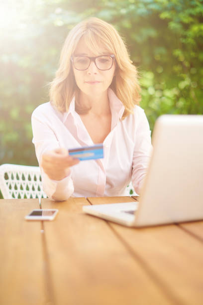 istock Woman paying online 1047606030