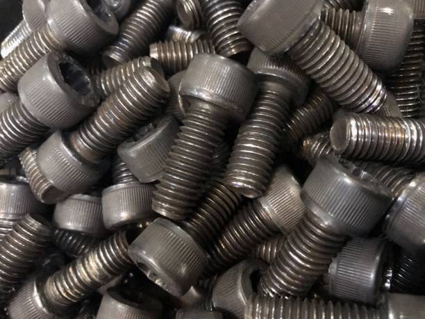 istock Scew bolt used dirty grease and oil 1047609204