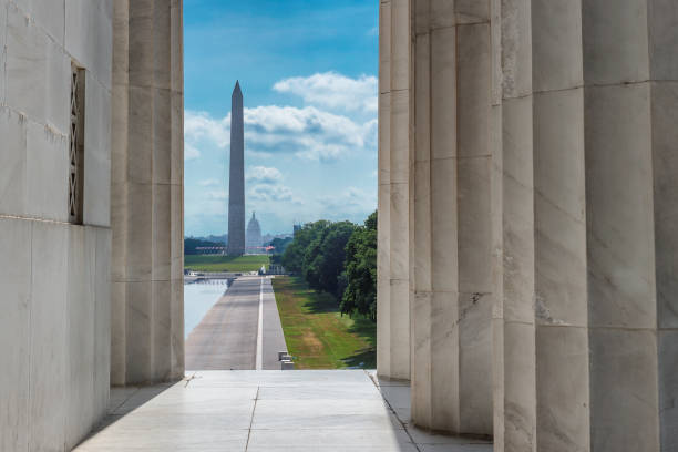 istock Washington Monument, view from Lincoln Memorial 1047613310