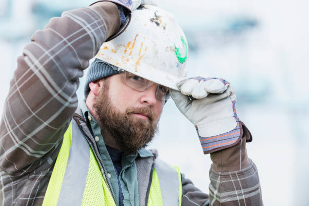 istock Dock worker at shipping port 1047616920