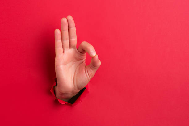istock Human hand showing 