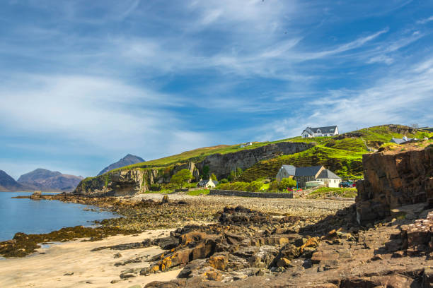 loch corusk landscapes Elgol and Loch Corusk coastal landscapes elgol beach stock pictures, royalty-free photos & images