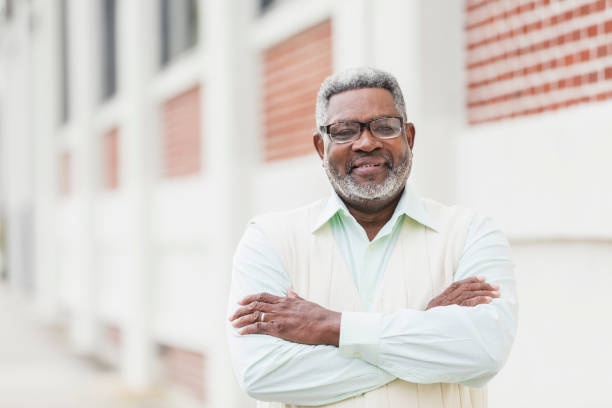 istock Senior African-American man with eyeglasses 1047631136