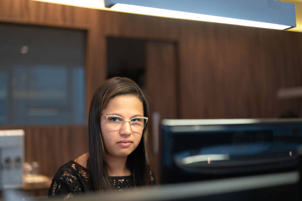 istock Businesswoman working at office 1047632530