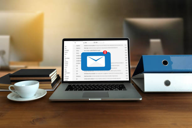 istock Mail Communication Connection message to mailing contacts phone Global Letters Concept 1047635096