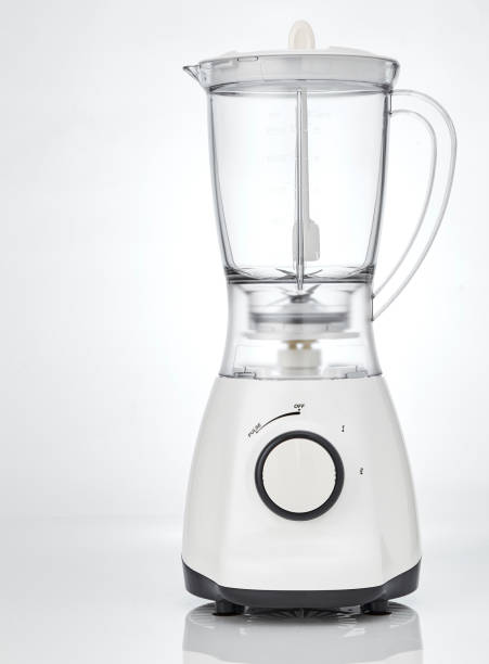 istock Blender Empty white electric juice blender on a white background 1047643392