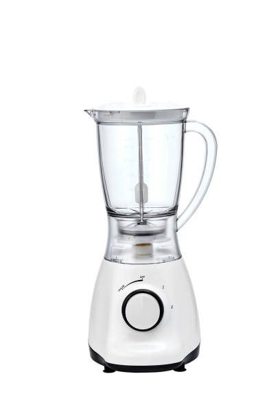 istock Blender Empty white electric juice blender on a white background 1047643438