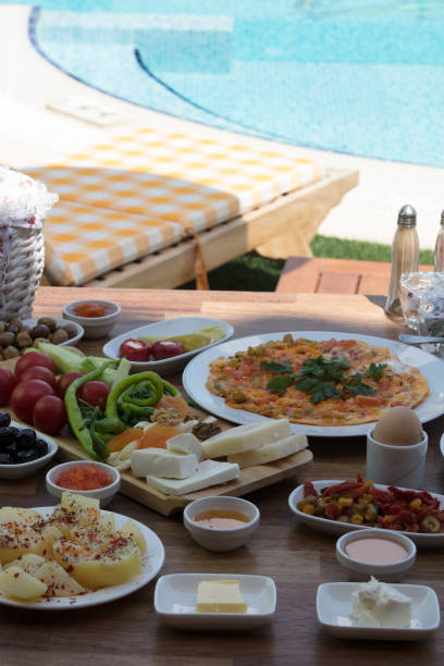 istock travel concept setup with traditional turkish breakfast 1047654344
