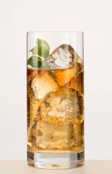 cocktail in a long glass stock photo