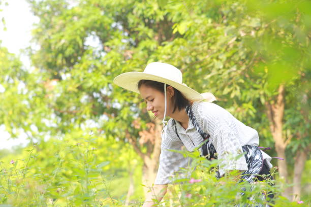 istock young woman gardening 1047661116