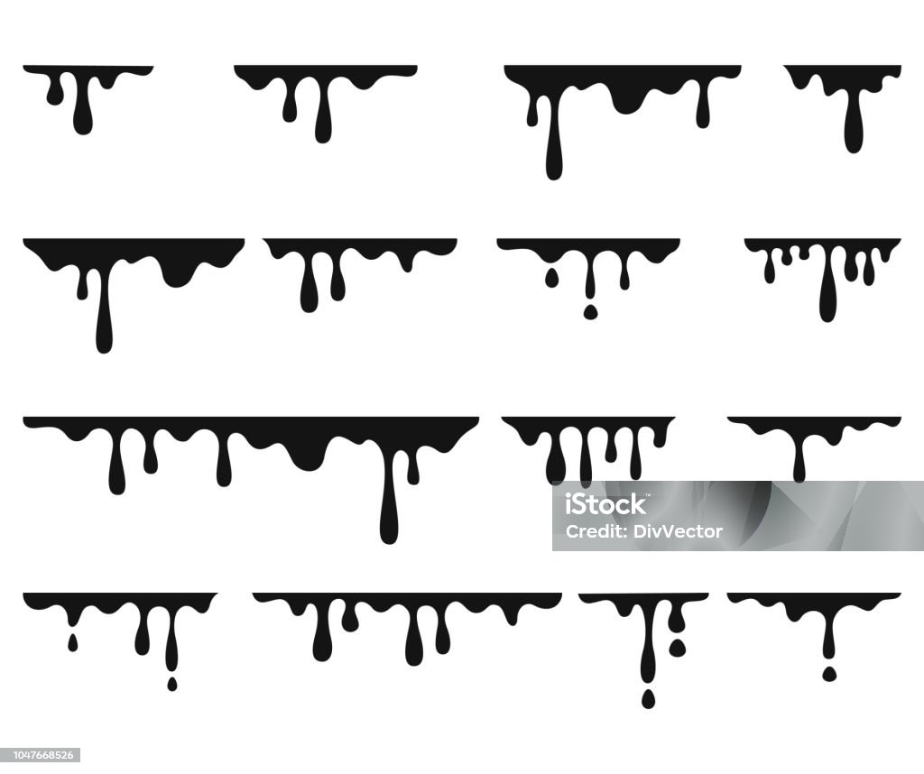 Paint dripping vector set Paint dripping vector set , vector illustration Drop stock vector