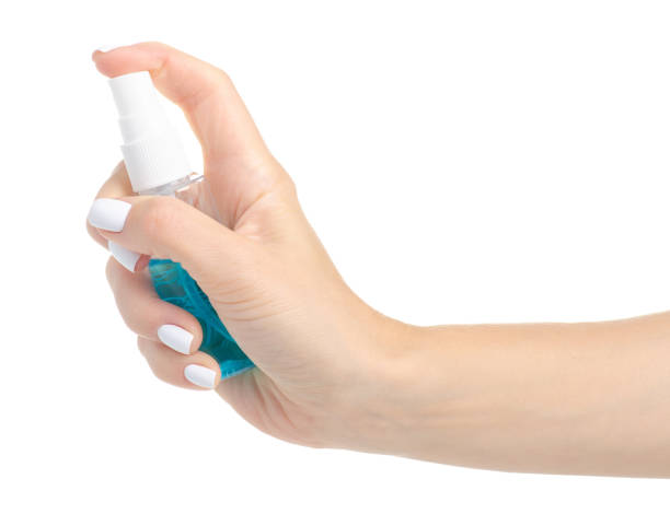 istock Antibacterial spray for hands antiseptic for hands 1047669108
