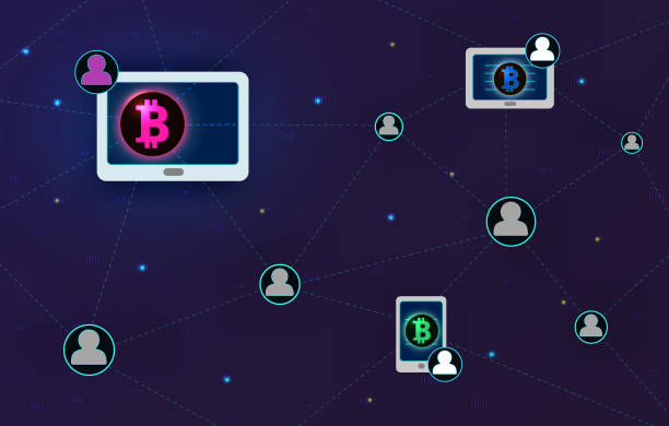 istock Block chain concept banner. Circle blocks connection with each other and shapes crypto chain. Block chain crypto currencies global network technology e-commerce business management. Abstract technology. 1047672118