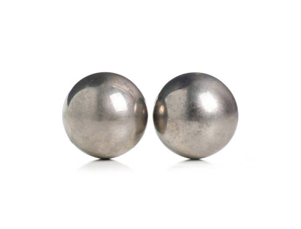 istock Metal ball in hand 1047672420