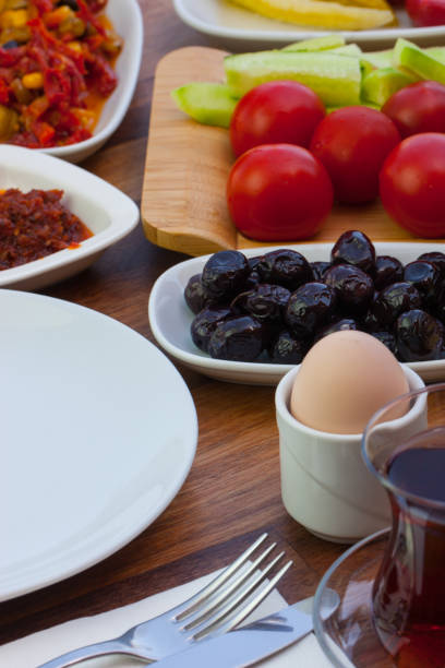 istock travel concept setup with traditional turkish breakfast 1047677128