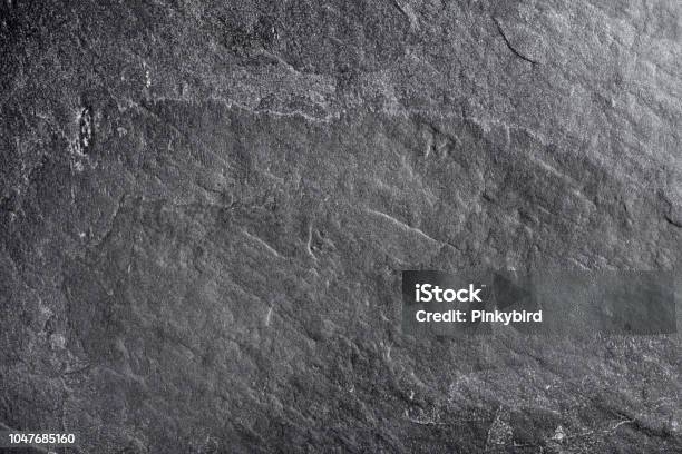 Closeup Of Blank Slate Textured Backgroundblackboardstone Stock Photo - Download Image Now
