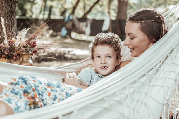 istock Sweet child telling something to his mom 1047690578