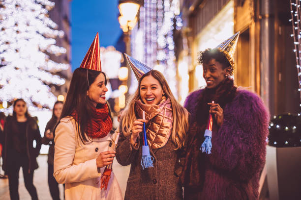 istock Friends celebrating the New Year's Eve 1047691032