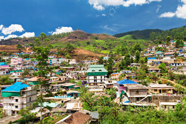 istock Landscape of Munnar town 1047693186