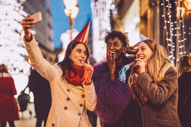 istock Friends celebrating the New Year's Eve 1047700368