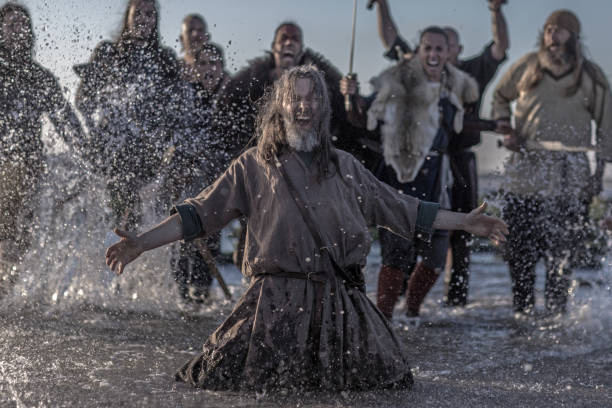 istock Viking in the sea 1047702770