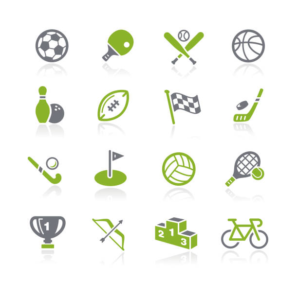 sport-icons / / natura serie - golf symbol icon set computer icon stock-grafiken, -clipart, -cartoons und -symbole