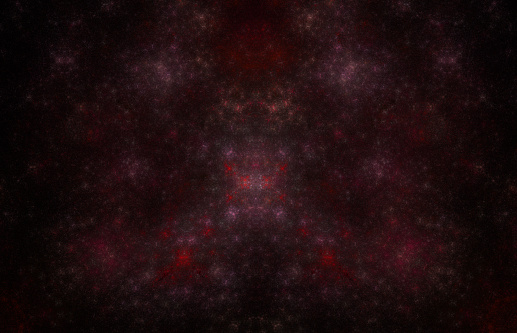 Red fractal glowing pattern. Fantasy fractal texture. Digital art. 3D rendering. Computer generated image