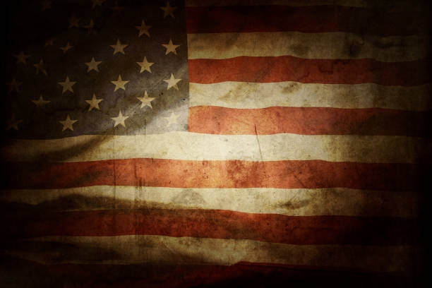 istock Grunge American flag 1047715090