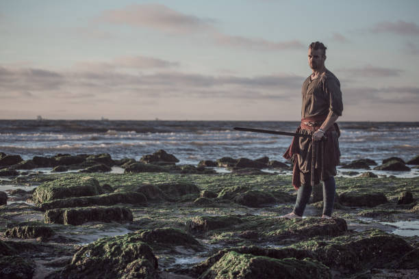 istock Viking Warrior in the Sea 1047718632
