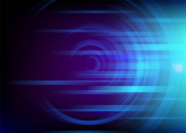 абстрактный круглый синий фон. минимальный дизайн жидкости, векторная иллюстрация - backgrounds abstract swirl fractal stock illustrations