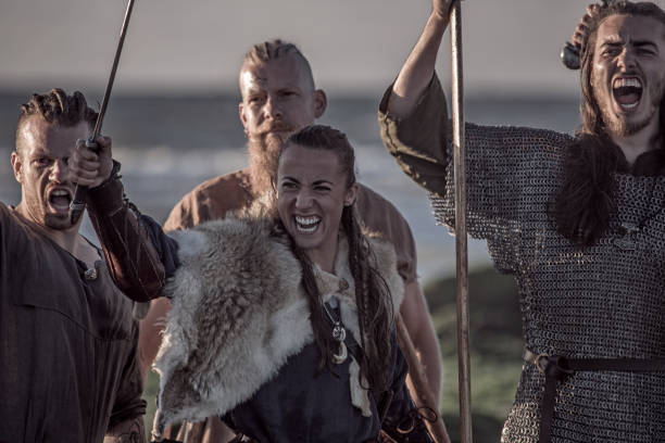 istock Vikings in the sea 1047719936