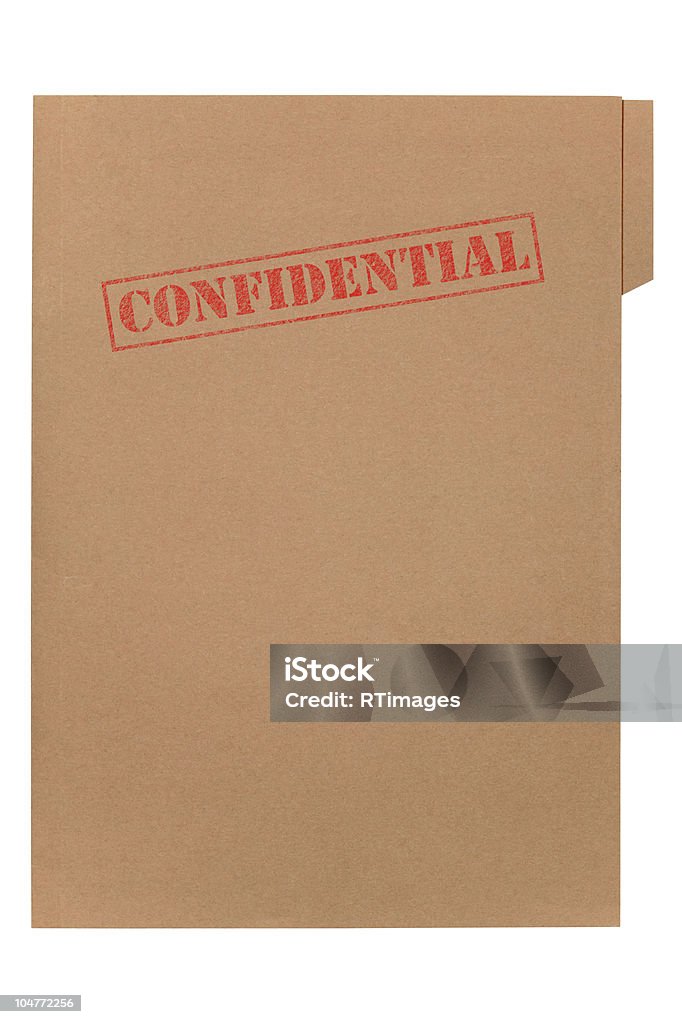 file confidenziale - Foto stock royalty-free di Cartellina portadocumenti