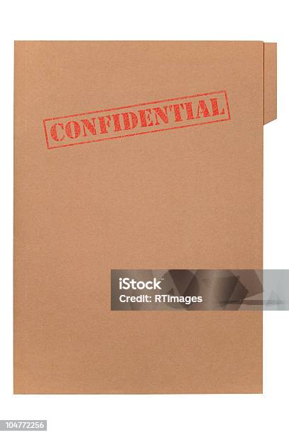 File Confidenziale - Fotografie stock e altre immagini di Cartellina portadocumenti - Cartellina portadocumenti, Confidential - Parola inglese, Schedario - Documento