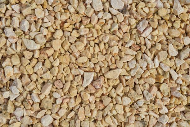 istock Fine yellow gravel, natural stones 1047724332