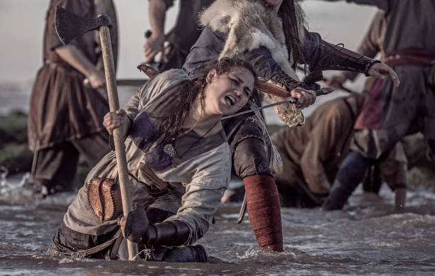 istock Vikings in the sea 1047727960